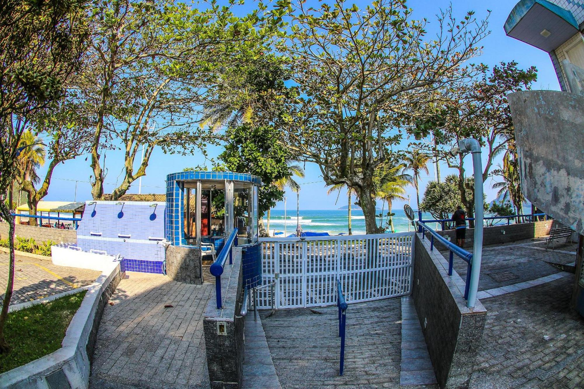 גוארויה 1E-Pe Na Areia Da Praia Do Tombo, 3 Quartos, Ar Cond, 2 Banheiros+Roupas De Cama מראה חיצוני תמונה