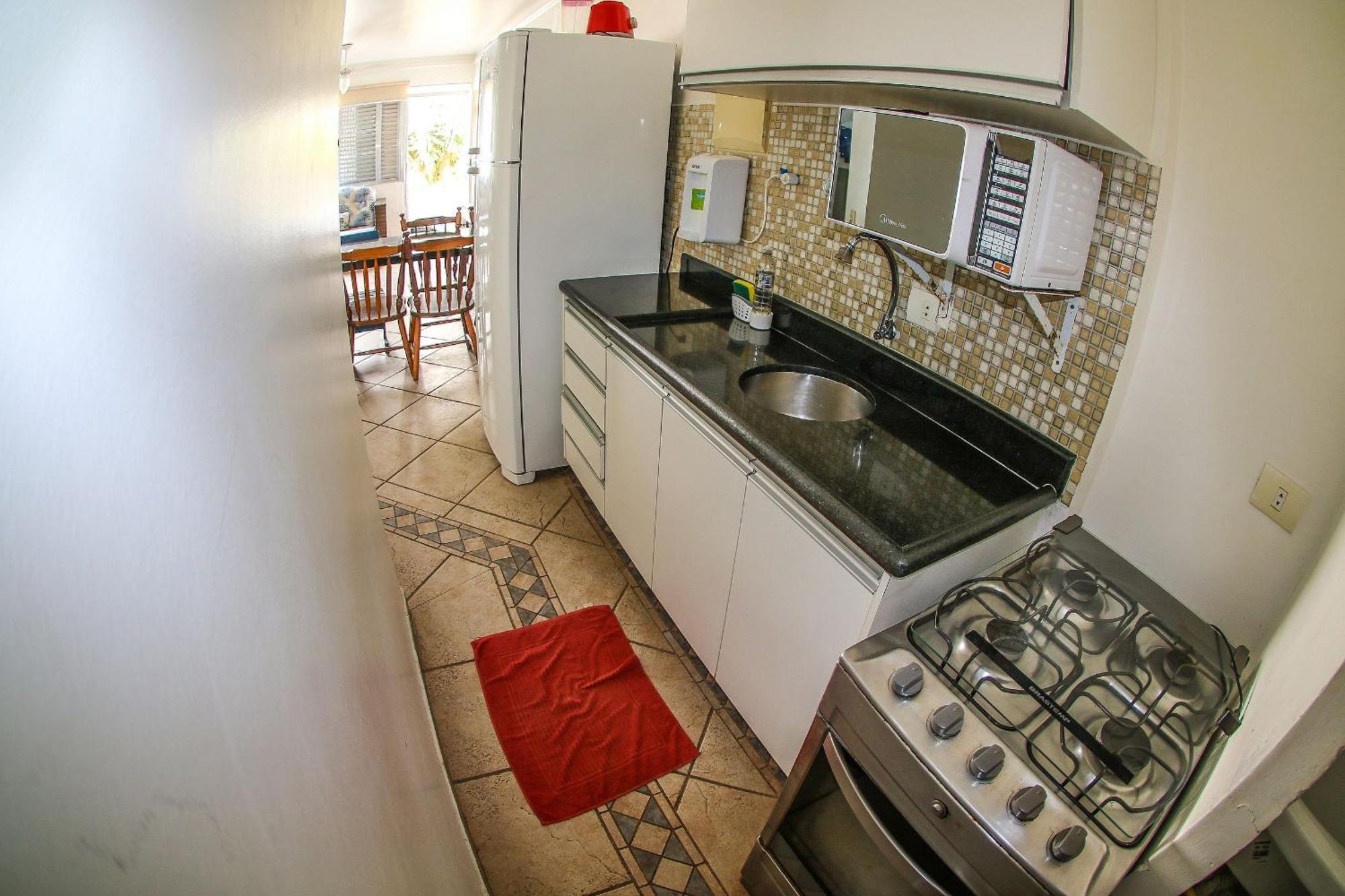 גוארויה 1E-Pe Na Areia Da Praia Do Tombo, 3 Quartos, Ar Cond, 2 Banheiros+Roupas De Cama מראה חיצוני תמונה